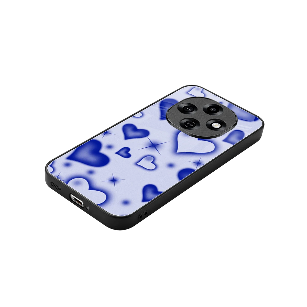 Celestial Hearts stylish phone case for oppo f31 pro 5g | glossy glass and slim fit