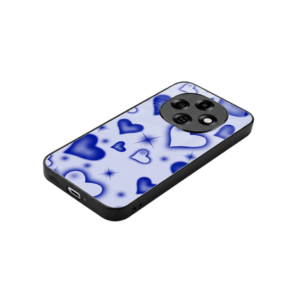 Celestial Hearts stylish phone case for oppo f31 pro 5g | glossy glass and slim fit