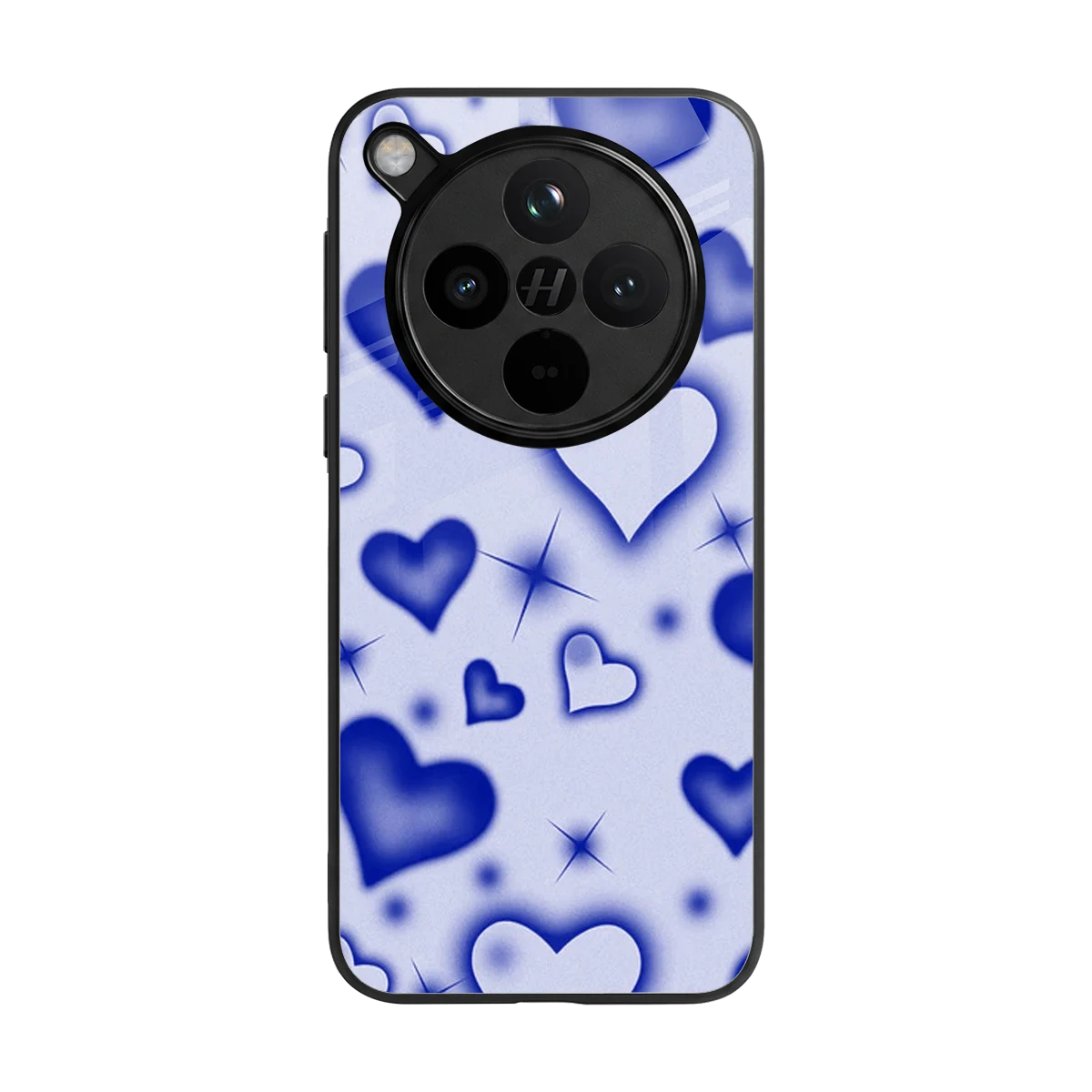 Celestial Hearts back phone cover | glass case for oppo find x8