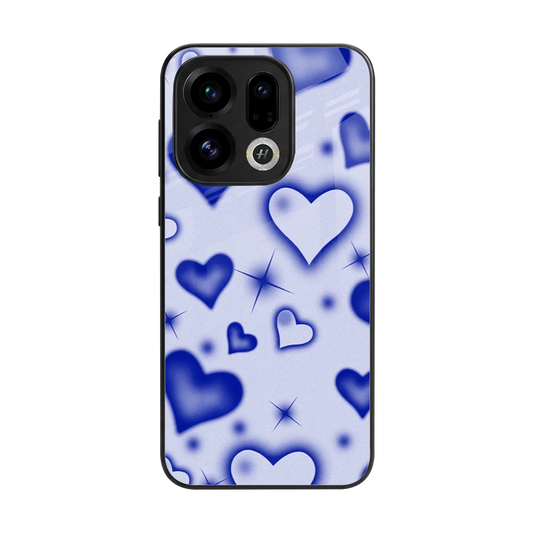 Celestial Hearts back phone cover | glass case for oppo find x9