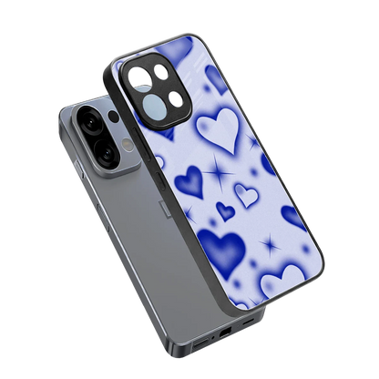 Celestial Hearts sleek oppo k13 5g cover with tempered glass back and TPU edges