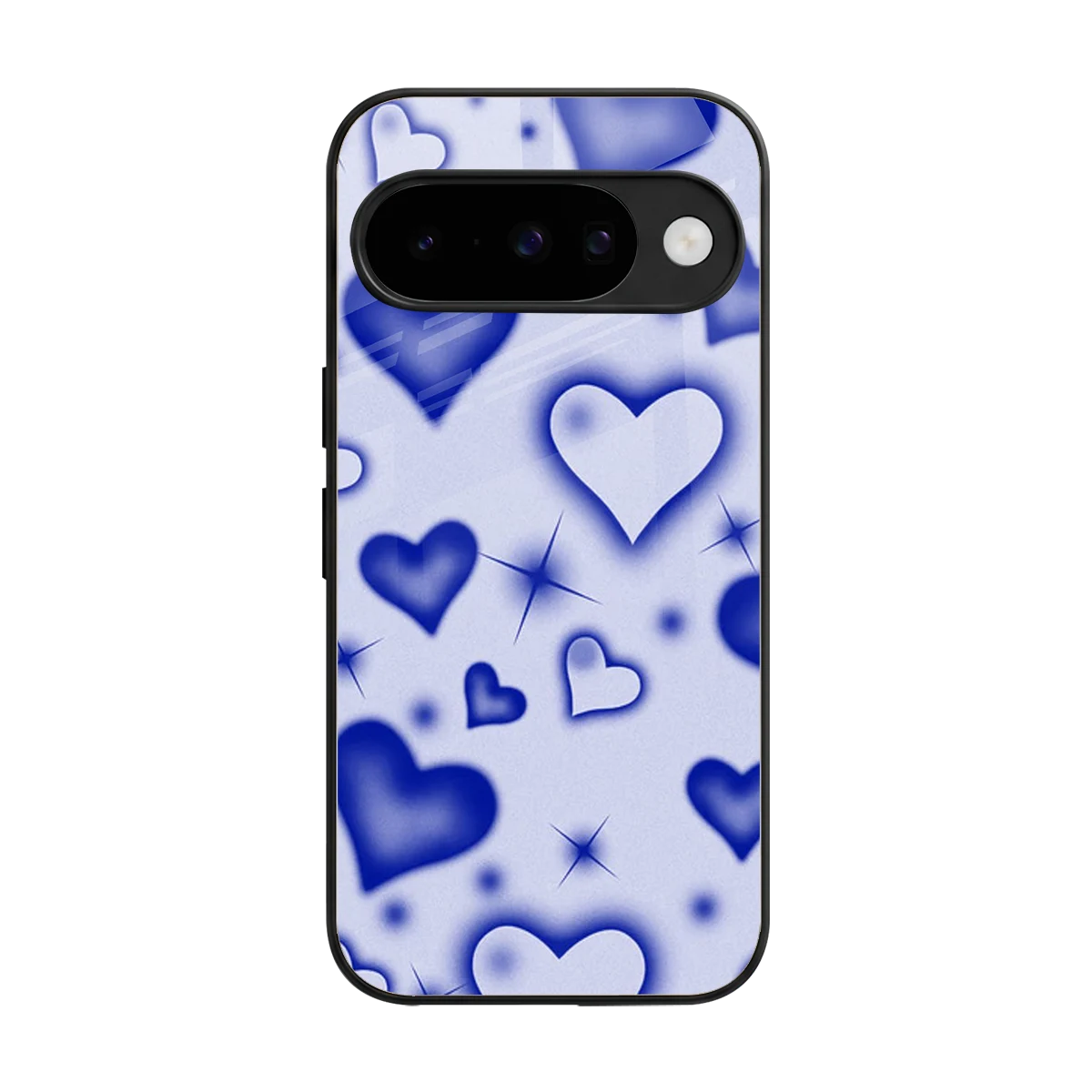 Celestial Hearts back phone cover | glass case for google pixel 10
