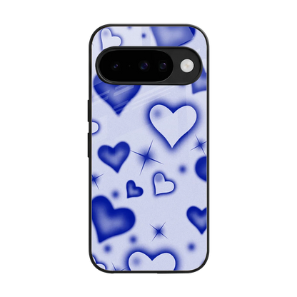 Celestial Hearts back phone cover | glass case for google pixel 10