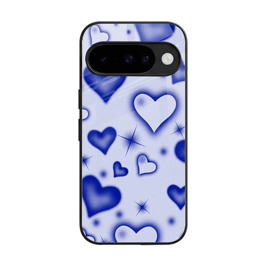 Celestial Hearts back phone cover | glass case for google pixel 10