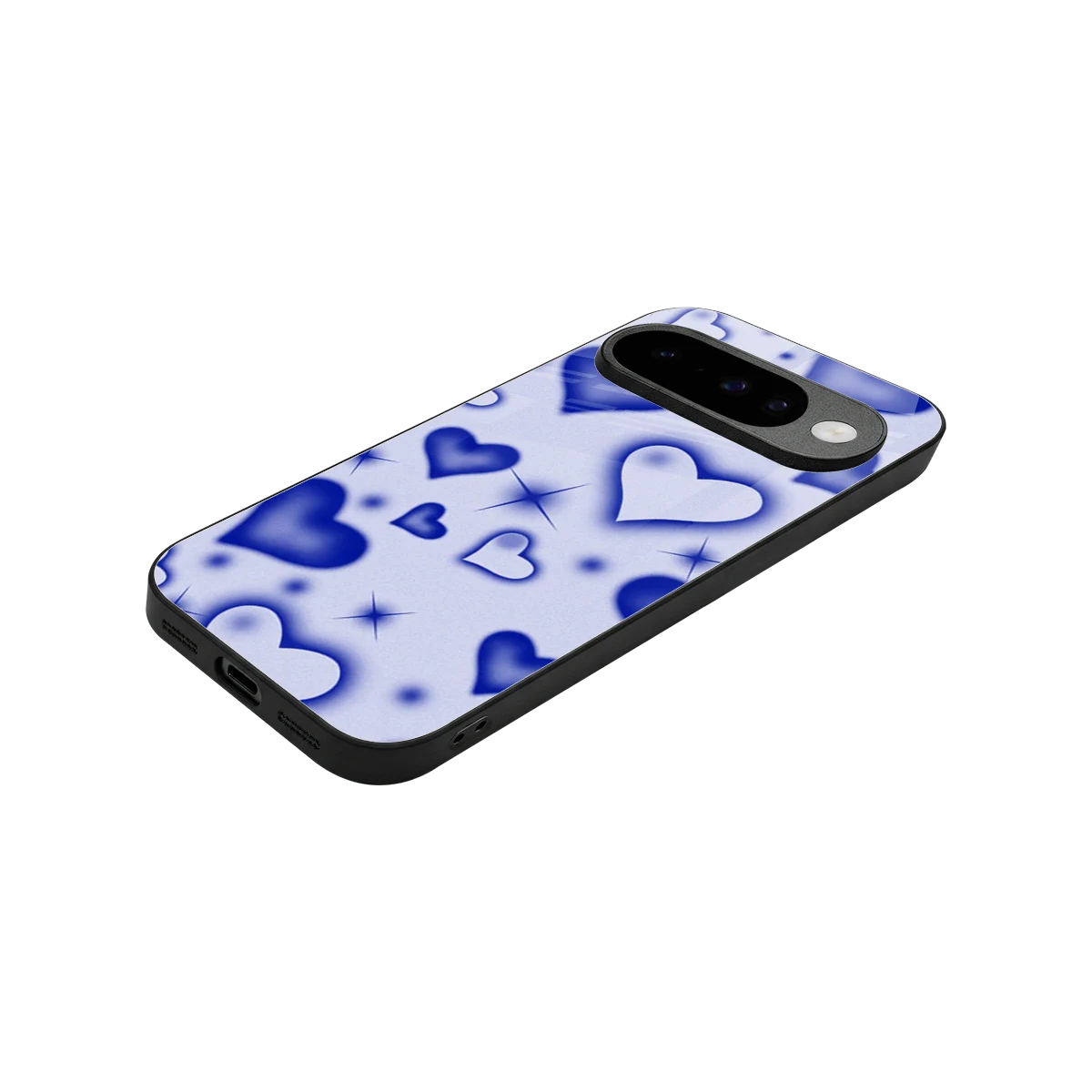 Celestial Hearts stylish phone case for google pixel 10 | glossy glass and slim fit