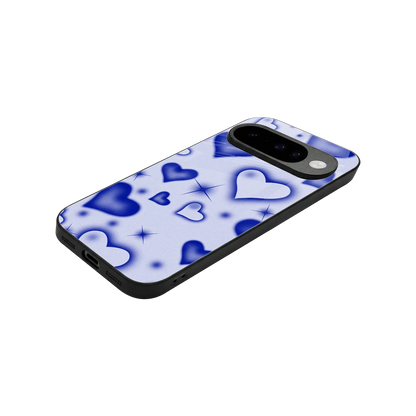 Celestial Hearts stylish phone case for google pixel 10 | glossy glass and slim fit
