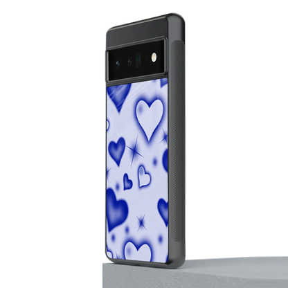Celestial Hearts stylish phone case for google pixel 6 pro | glossy glass and slim fit