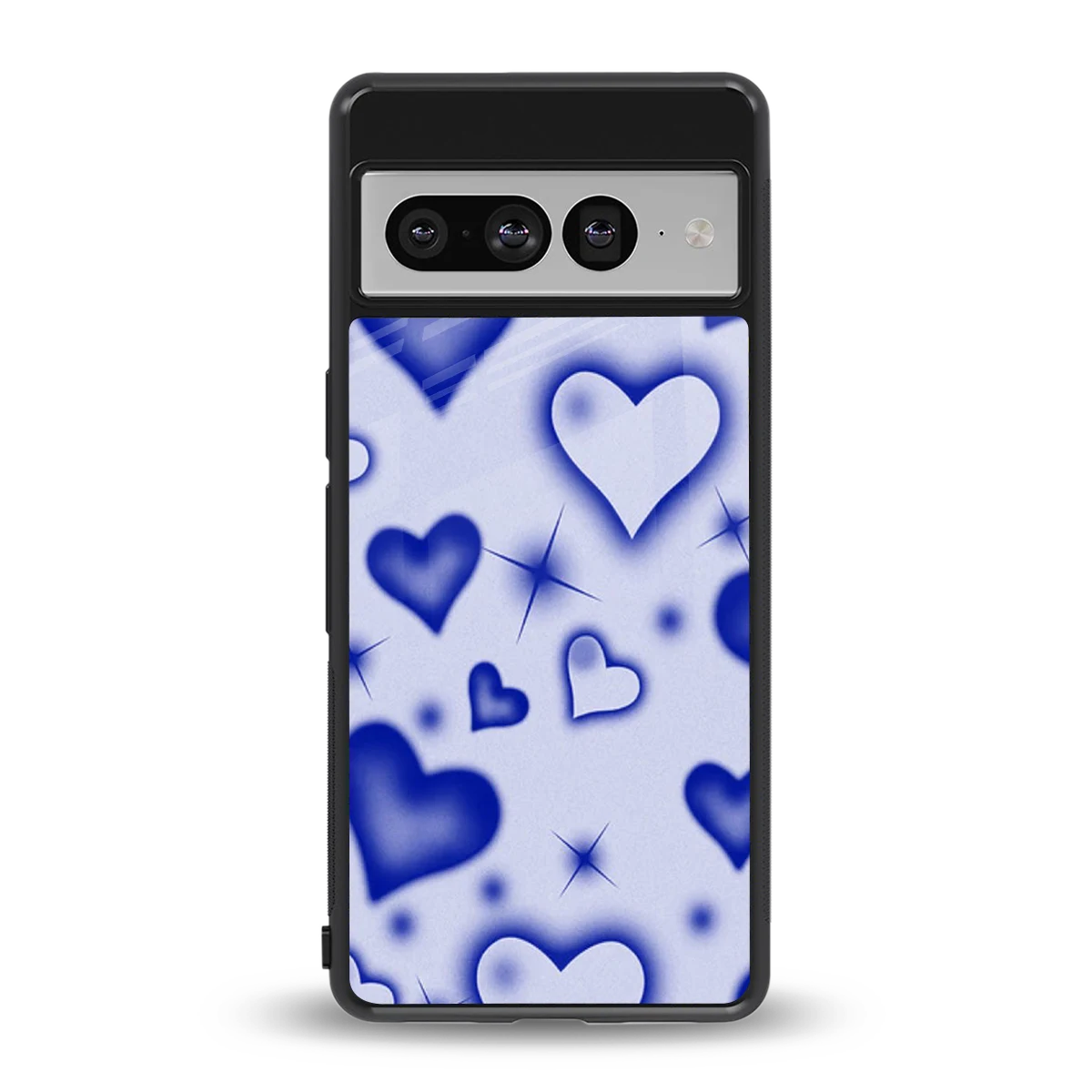 Celestial Hearts back phone cover | glass case for google pixel 7 pro