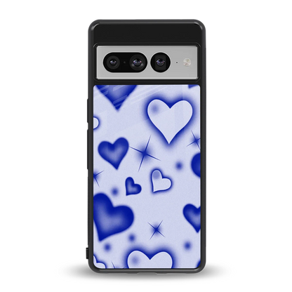 Celestial Hearts back phone cover | glass case for google pixel 7 pro