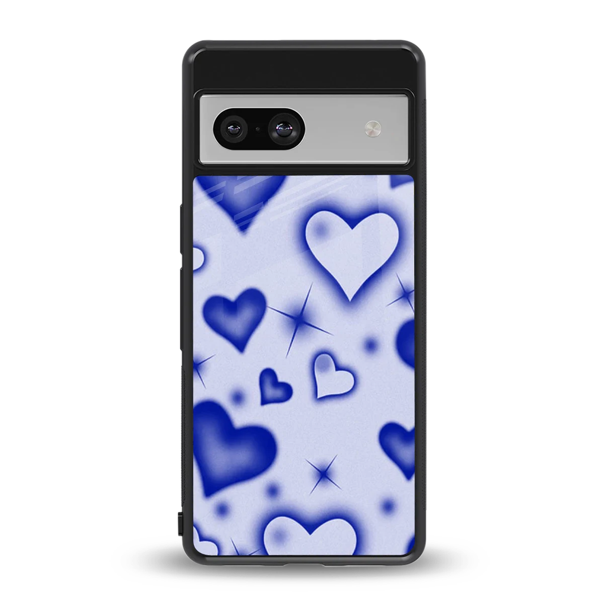 Celestial Hearts back phone cover | glass case for google pixel 7