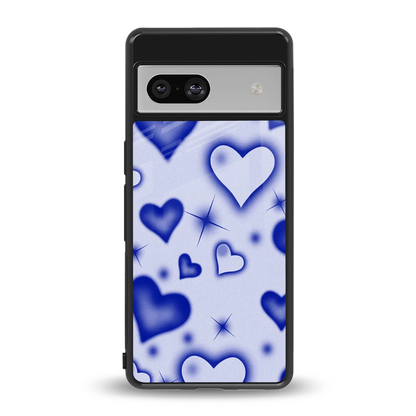 Celestial Hearts back phone cover | glass case for google pixel 7