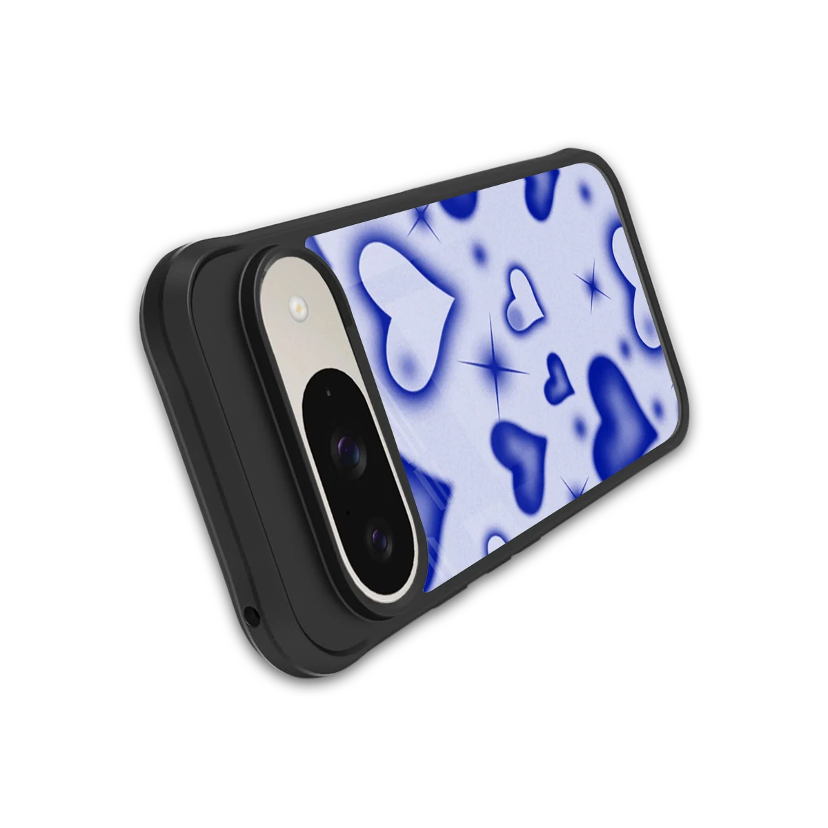 Celestial Hearts stylish phone case for google pixel 9 | glossy glass and slim fit