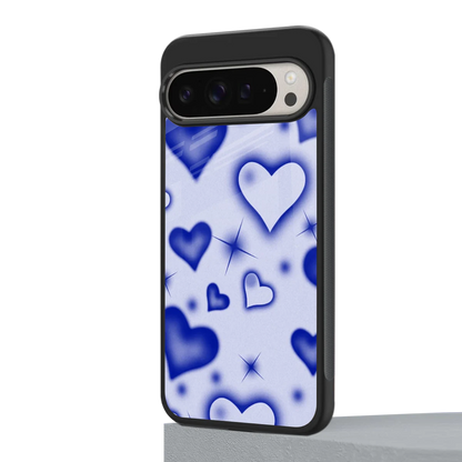 Celestial Hearts google pixel 9 pro mobile cover | shockproof glass phone case