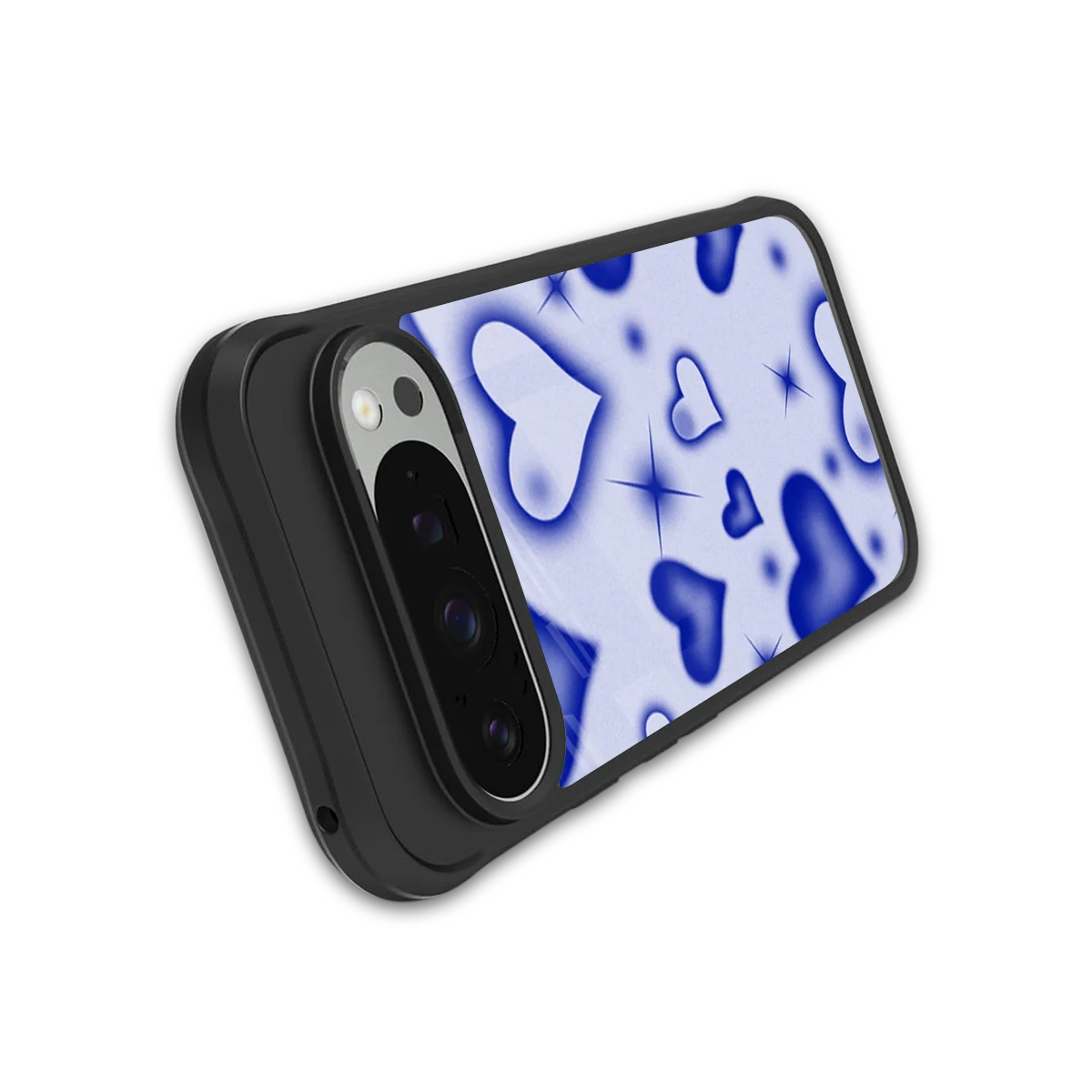 Celestial Hearts stylish phone case for google pixel 9 pro xl | glossy glass and slim fit