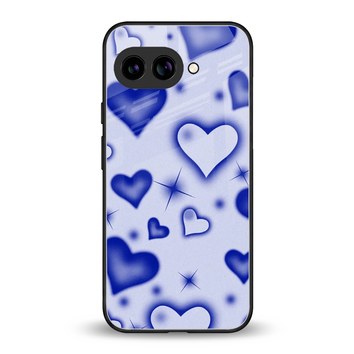 Celestial Hearts back phone cover | glass case for google pixel 10a