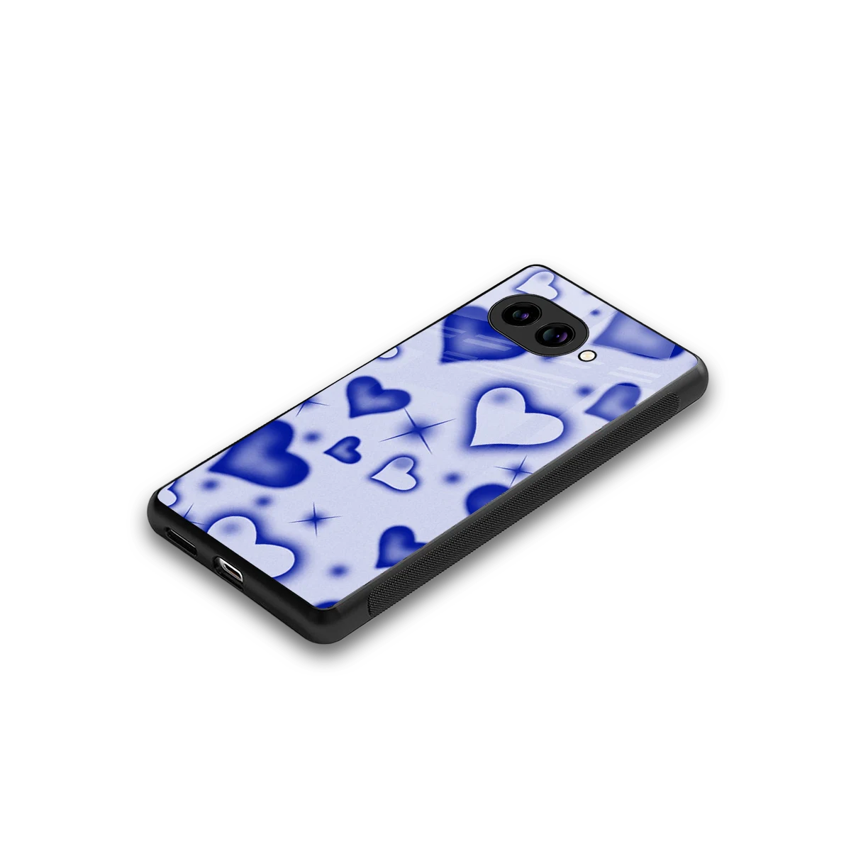 Celestial Hearts stylish phone case for google pixel 10a | glossy glass and slim fit