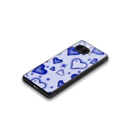 Celestial Hearts stylish phone case for google pixel 10a | glossy glass and slim fit