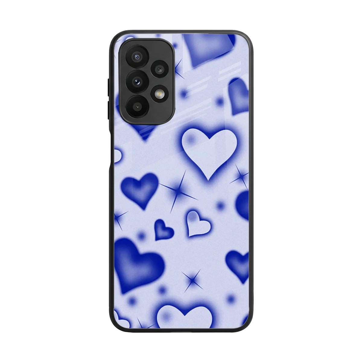 Celestial Hearts back phone cover | glass case for samsung galaxy a23
