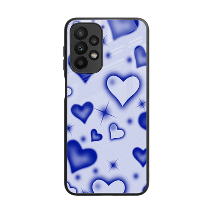 Celestial Hearts back phone cover | glass case for samsung galaxy a23