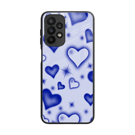 Celestial Hearts back phone cover | glass case for samsung galaxy a23