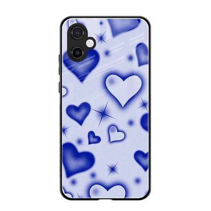 Celestial Hearts back phone cover | glass case for samsung galaxy a06 5g