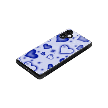 Celestial Hearts stylish phone case for samsung galaxy a06 5g | glossy glass and slim fit