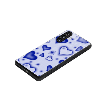 Celestial Hearts stylish phone case for samsung galaxy a17 5g | glossy glass and slim fit