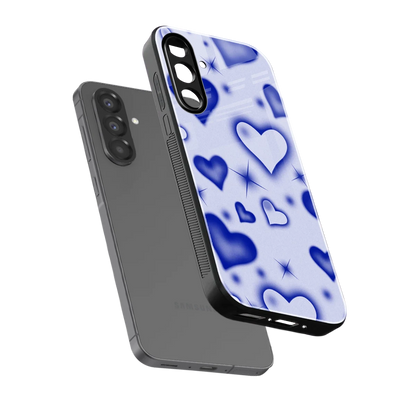 Celestial Hearts sleek samsung galaxy a36 5g cover with tempered glass back and TPU edges