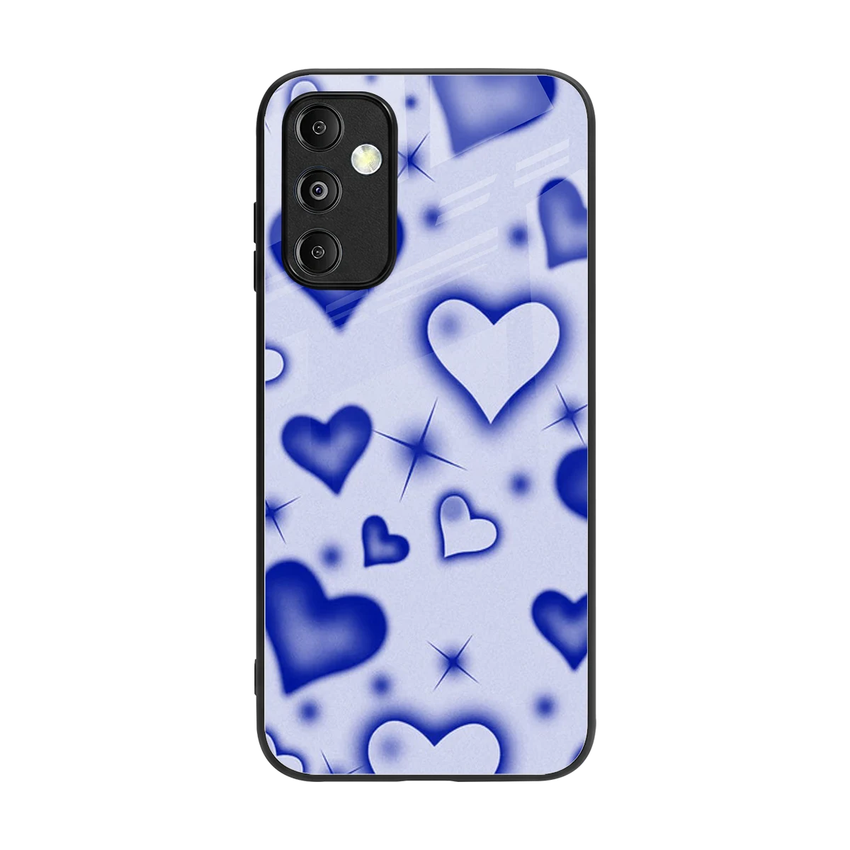 Celestial Hearts back phone cover | glass case for samsung galaxy m14 5g