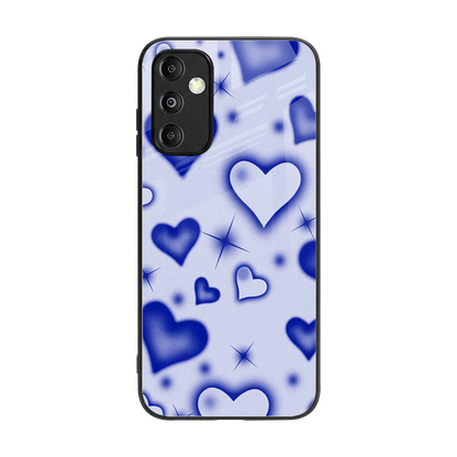 Celestial Hearts back phone cover | glass case for samsung galaxy m14 5g