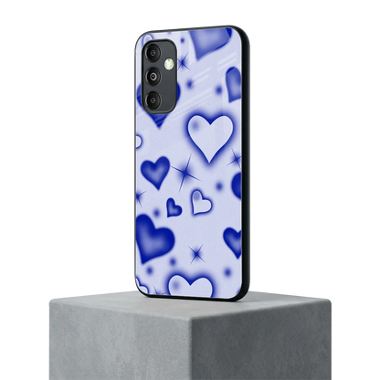 Celestial Hearts samsung galaxy m14 5g mobile cover | shockproof glass phone case
