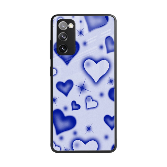 Celestial Hearts back phone cover | glass case for samsung galaxy s20 fe
