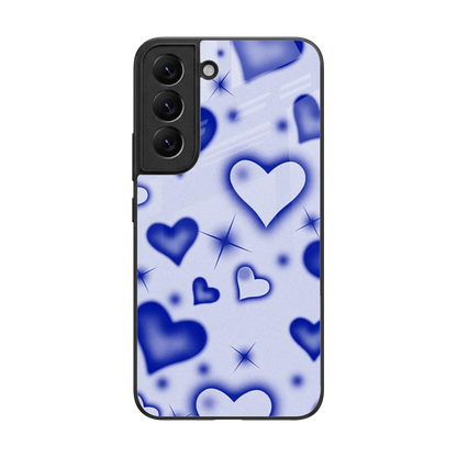 Celestial Hearts back phone cover | glass case for samsung galaxy s22