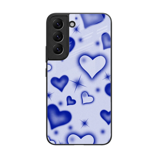Celestial Hearts back phone cover | glass case for samsung galaxy s22