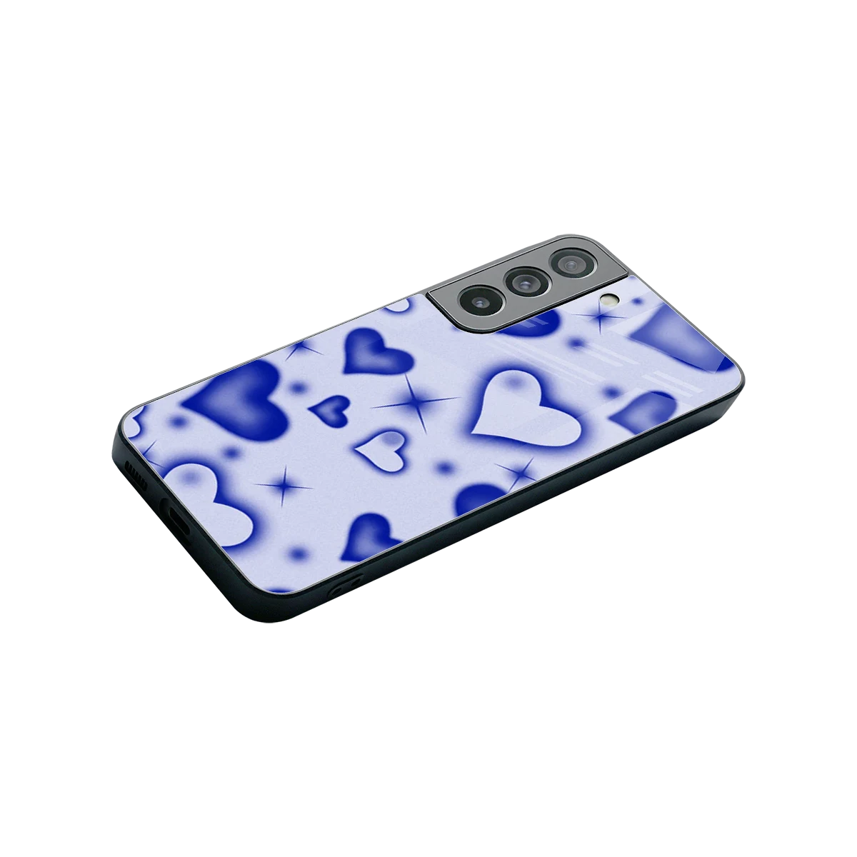Celestial Hearts stylish phone case for samsung galaxy s22 | glossy glass and slim fit