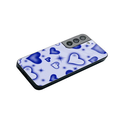 Celestial Hearts stylish phone case for samsung galaxy s22 | glossy glass and slim fit