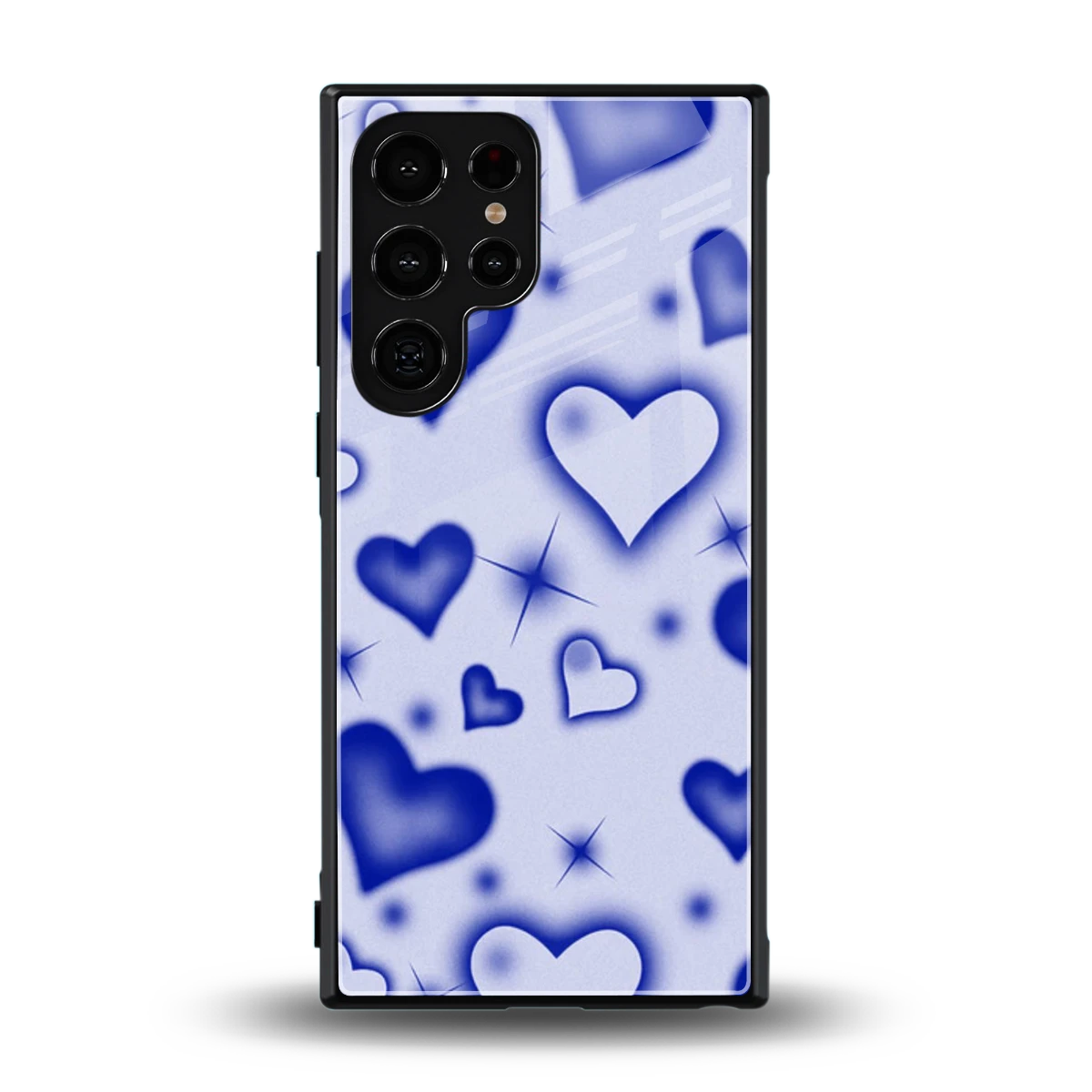 Celestial Hearts back phone cover | glass case for samsung galaxy s23 ultra