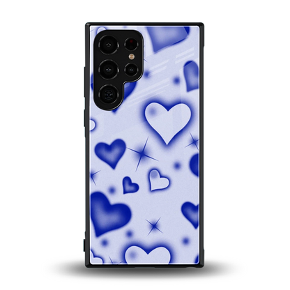 Celestial Hearts back phone cover | glass case for samsung galaxy s24 ultra