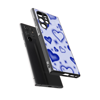 Celestial Hearts sleek samsung galaxy s23 ultra cover with tempered glass back and TPU edges