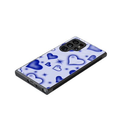 Celestial Hearts stylish phone case for samsung galaxy s23 ultra | glossy glass and slim fit