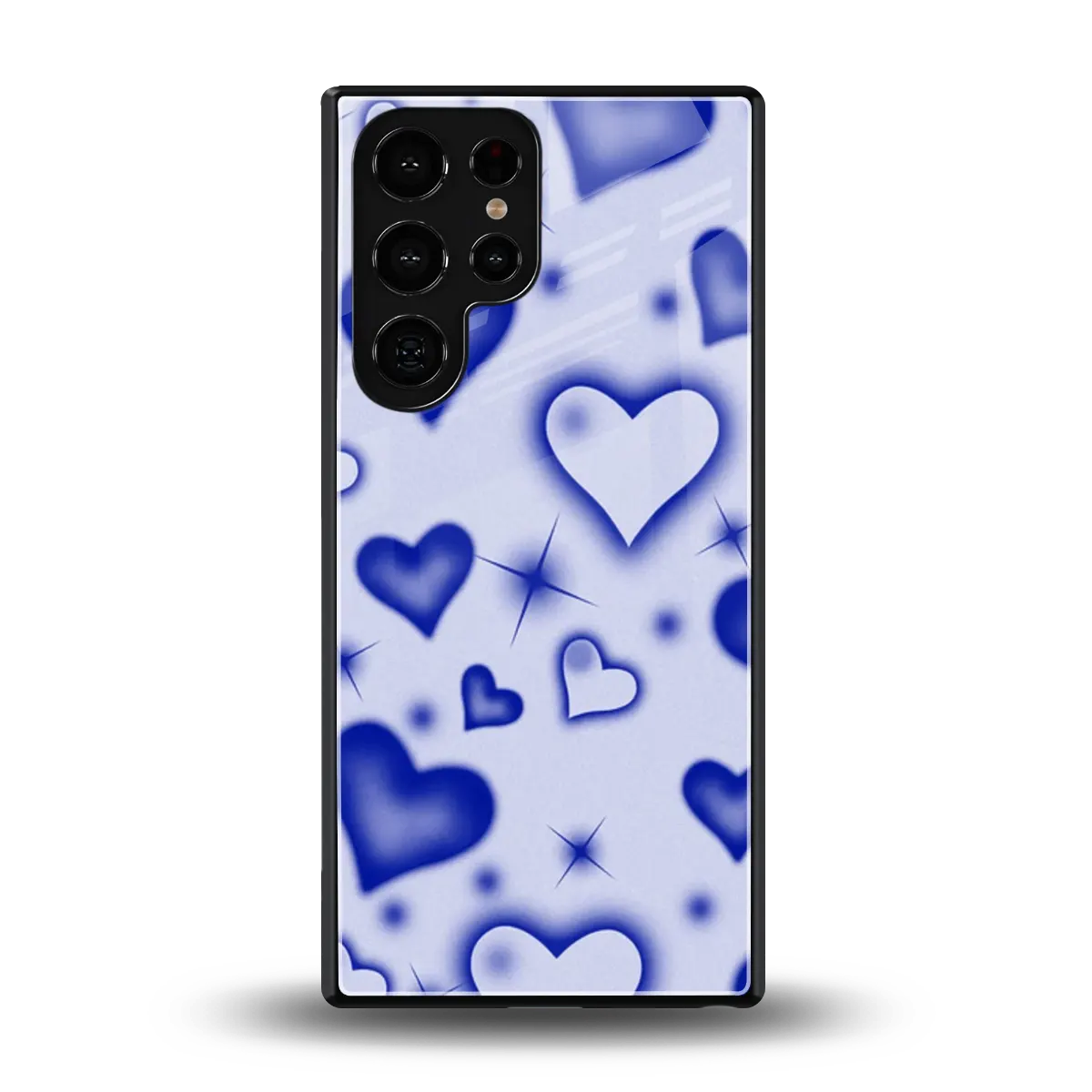Celestial Hearts back phone cover | glass case for samsung galaxy s25 ultra