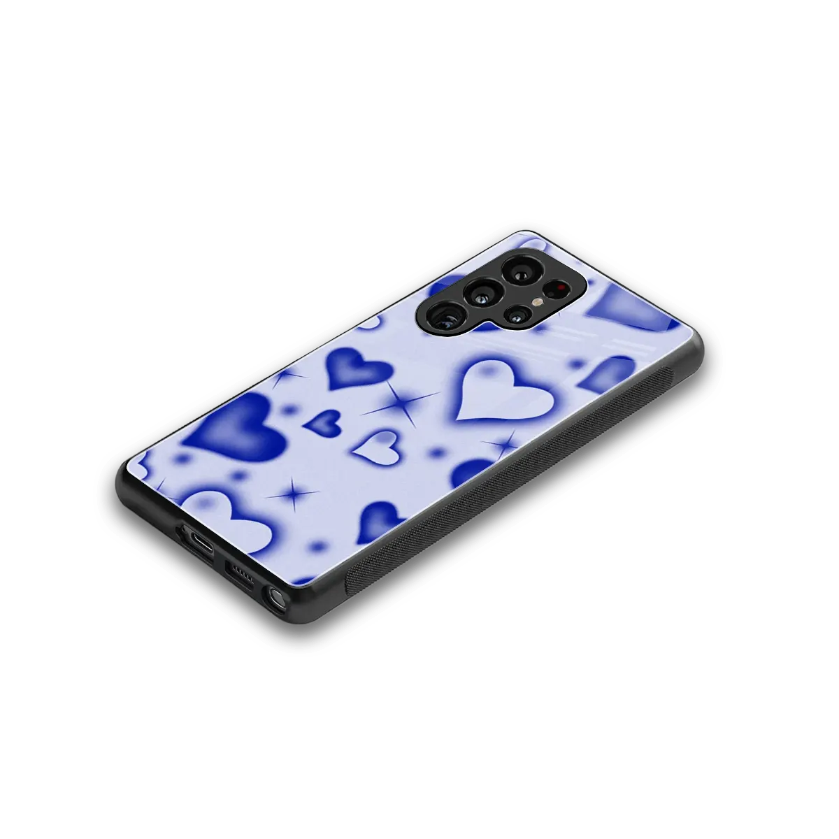 Celestial Hearts stylish phone case for samsung galaxy s25 ultra | glossy glass and slim fit