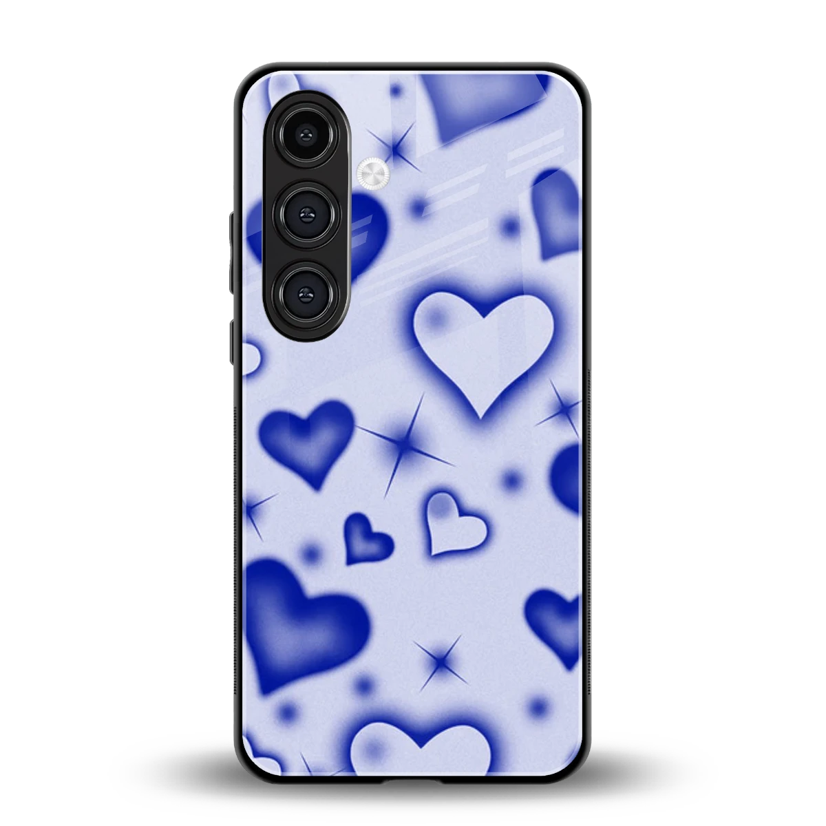 Celestial Hearts back phone cover | glass case for samsung galaxy s24 plus