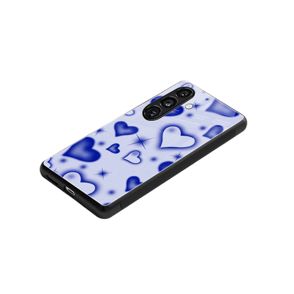 Celestial Hearts stylish phone case for samsung galaxy s24 | glossy glass and slim fit