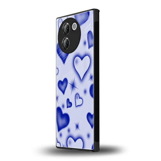 Celestial Hearts vivo v30e mobile cover | shockproof glass phone case