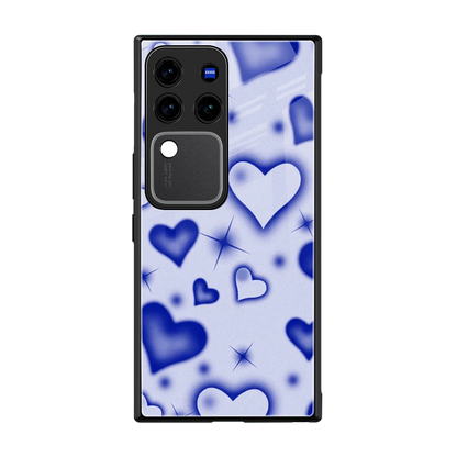 Celestial Hearts back phone cover | glass case forvivo v30 pro