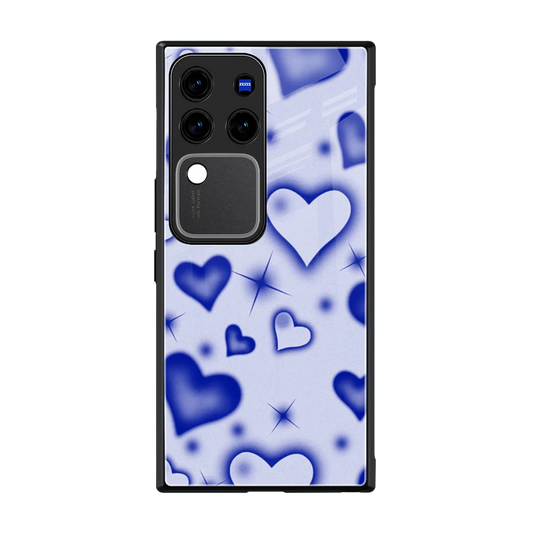 Celestial Hearts back phone cover | glass case forvivo v30 pro