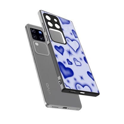Celestial Hearts sleekvivo v30 pro cover with tempered glass back and TPU edges