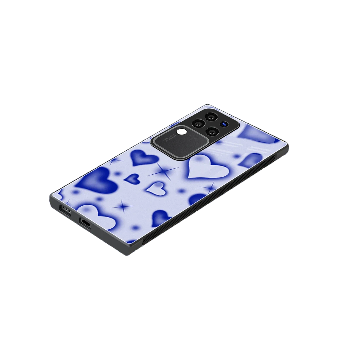 Celestial Hearts stylish phone case forvivo v30 pro | glossy glass and slim fit