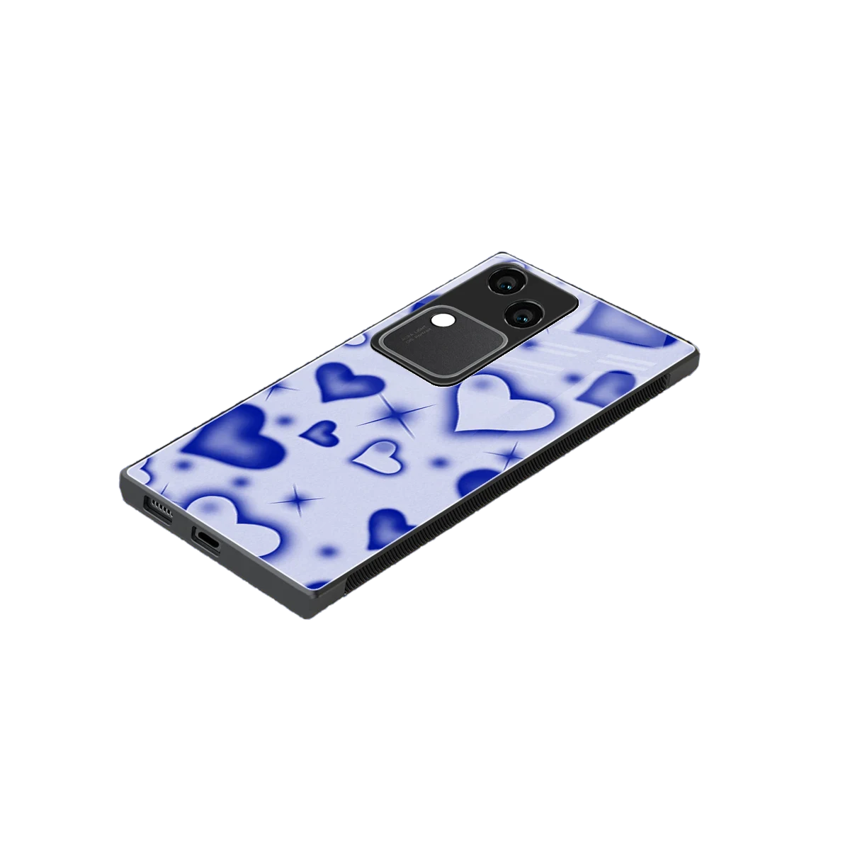 Celestial Hearts stylish phone case for vivo v30 | glossy glass and slim fit